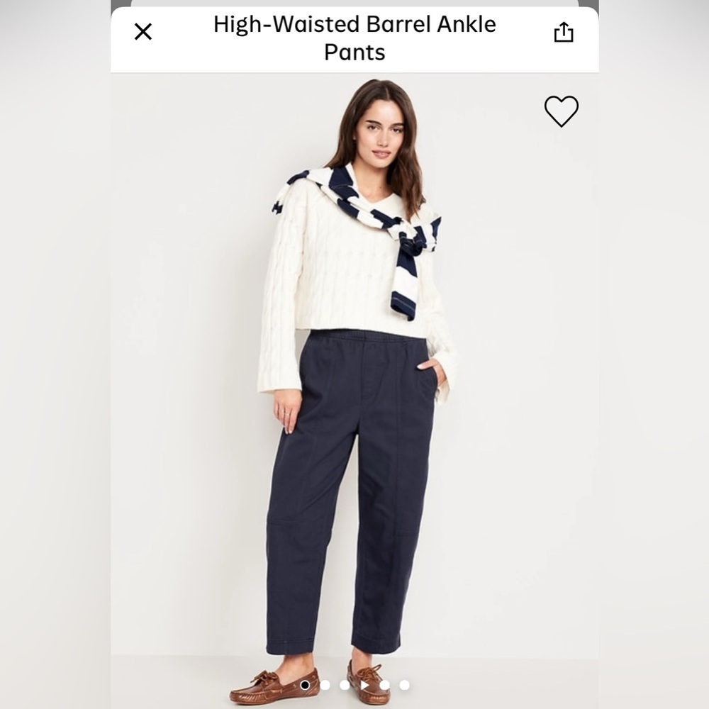 Old Navy Navy Barrel Pants